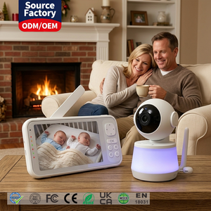 5" Dual Band 5G <b>WiFi</b> Baby Monitor with App PTZ <b>Camera</b> 5000mAh Privacy Protection Video Baby Monitor Wireless for Retailers - Product Image 1
