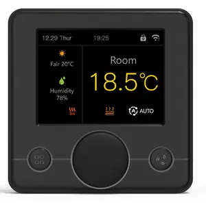 Termostato digital tft, tela colorida wifi zigbee controlador de temperatura termostato inteligente
