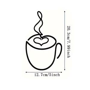 ของตกแต่งผนังร้านกาแฟ ของตกแต่งภายในร้านกาแฟ ภาพวาดเหล็กแขวนผนัง - Product Image 6