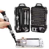 Jeu de Mini tournevis de précision 115 en 1 Phillips Hex Torx multifonction Kit d'outils de réparation de téléphones portables pour la maison