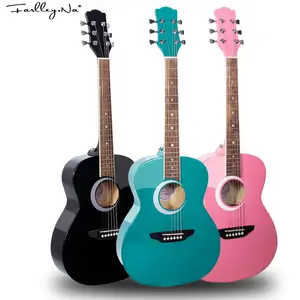 Vente chaude limite de réduction 36 pouces Vente en gros OEM Son Guitare Acajou Manche Guitare Voyage Guitare Acoustique/OM Barrel/en Stock