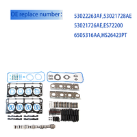 ES72200 Engine Cylinder Head Gasket Set with 53022263AF Camshaft 53021728AE MDS Lifters Fit for 2011-2019 Ram Dodge 5.7L V8