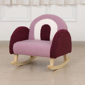 Sillón Mecedora de Terciopelo para Niños, Sofá Infantil de Alta Calidad y Económico, Silla para Bebés al por Mayor para Muebles Infantiles en Dormitorios Escolares - Product Image 5