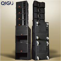 Sistem Speaker Line Array Profesional aM102 Dual Tweeter 1.7 inci + Subwoofer aM18 18 inci Sensitivitas 98dB untuk Pertunjukan Langsung