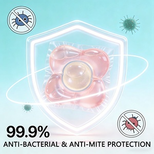 <span class=keywords><strong>Capsule</strong></span> de <span class=keywords><strong>lessive</strong></span> carrée jetable écologique deux-en-un, antibactérienne, <span class=keywords><strong>hypoallergénique</strong></span>, parfum floral - Product Image 2