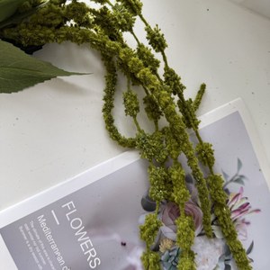 Decoración Floral Artificial Colgante de Amaranto de 6 Ramas con Tacto Real, Lágrimas de Amante, Verde, para Hogar y Arreglos Florales de Boda - Product Image 6