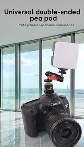 KALIOU Adaptador de Montaje de Zapata con Doble Rótula Giratoria 360 Grados, Brazo Mágico con Tornillo de <span class=keywords><strong>1</strong></span>/4" de Plástico para Luz de Video y Cámara DSLR - Product Image 3