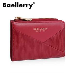 กระเป๋าสตางค์ใบเล็กสำหรับผู้หญิง Baellerry สีพื้น ซิปปิด กระเป๋าใส่เหรียญขนาดกะทัดรัด ใช้ได้ทุกวัน - Product Image 5