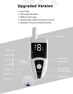 Kalung Pelatihan Anjing Elektrik, 1000 Kaki Tahan Air, Dapat Diisi Ulang, Pelatihan Kejutan Listrik, Kontrol Jarak Jauh, Kerah Pelatihan Anjing Peliharaan - Product Image 2