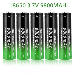 Batterie rechargeable 100% neuve <span class=keywords><strong>18650</strong></span> 3.7V <span class=keywords><strong>9800mAh</strong></span> pour lampe de poche, lampe frontale, batterie Li-ion rechargeable, livraison directe - Product Image 2