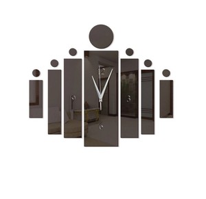 Sáng Tạo ba chiều Acrylic gương đồng hồ treo tường Đồng hồ dán tường trang trí sơn đồng hồ treo tường 3D - Product Image 4