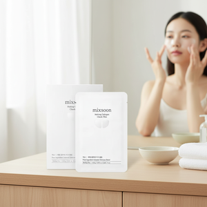 MIXSOON High Quality 10 Sheet Collagen Cheek Film Facial Masks Melting Effect - Product Image 3