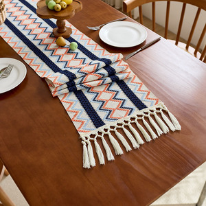 Runner da Tavola Decorativo di Nuovo Stile, Tovaglia Personalizzata per Hotel e <span class=keywords><strong>Cucina</strong></span>, Runner Boho Tessuto - Product Image 1