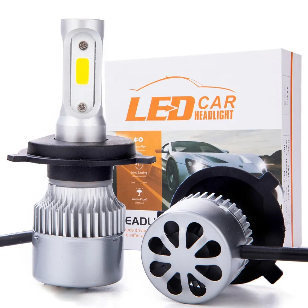 Günstiger Preis S9 H4 LED-Licht COB Chip 30W 6000lm H7 H11 9005 9006 Kfz-LED-Scheinwerfer lampen