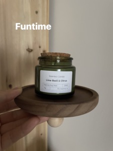 Vela Aromática con Aroma a Flores de Verano Nai's, Frasco de Vidrio Verde Oscuro con Tapa de Corcho, Cera de Soya Natural, Aromaterapia, Decoración para el Hogar, Vela de Regalo - Product Image 2
