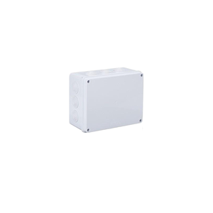 Caja de conexiones impermeable IP65 de 255x200x120mm, plástico ABS, 12 orificios preperforados con tapones de goma, tira de sellado incorporada para exteriores - Product Image 2
