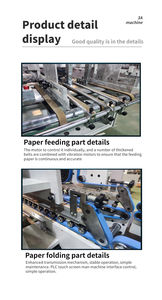 Cola máquina dobrável 3acq + 580d, pasta de papelão para máquina de alta velocidade, máquina de cola - Product Image 5