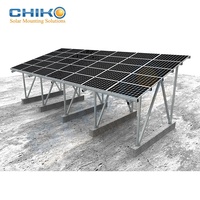 CHIKO Promotion : Supports de montage pour carport / stationnement de voitures en alliage d'aluminium et acier inoxydable, résistance au vent 60 m/s, résistance à la neige 1,8 KN/M2