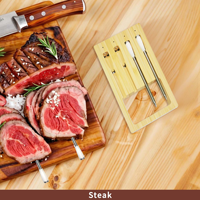Thermomètre numérique sans fil intelligent pour viande avec 4 sondes, Bluetooth longue portée, construction métallique pour cuisine, barbecue, four, cuisinière, fumoir