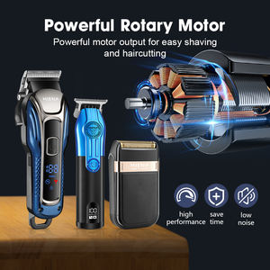 Cortadora <span class=keywords><strong>de</strong></span> <span class=keywords><strong>Pelo</strong></span> HIENA <span class=keywords><strong>para</strong></span> Hombre con <span class=keywords><strong>Cargador</strong></span>, Kit <span class=keywords><strong>de</strong></span> Recortadora <span class=keywords><strong>de</strong></span> Barba con Cuchilla en T, Máquina Profesional <span class=keywords><strong>para</strong></span> <span class=keywords><strong>Cortar</strong></span> el Cabello <span class=keywords><strong>para</strong></span> Barberos - Product Image 4