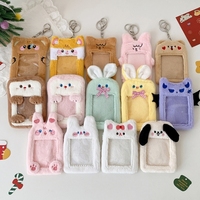 Étui pour cartes en polyester à motif de dessin animé pour étudiants et appareil photo Polaroid, housse de protection étanche de 3 pouces de long