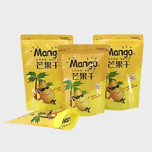 Custom Logo Printed Resealable Zip Lock Aluminum Foil Mylar Stand Up Pouches Bags For Food Snack Packaging