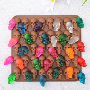 Halloween Hot Sale Skull Shape <b>Gummy</b> Mould Chocolate Mold Funny Skull <b>Gummy</b> <b>Candy</b> Mould with Dropper - Product Image 3