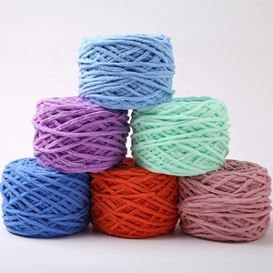 ไหมพรมโพลีเอสเตอร์สำหรับถักผ้าห่มหนานุ่ม ยี่ห้อซินเธีย ขนาด 0.5 ซม. 0.7 ซม. 1 ซม. ไหมพรมเชนิลล์ขนาดใหญ่พิเศษ - Product Image 6