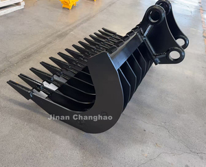 Râteau inclinable de 1800 mm de largeur pour excavatrice DOOSAN-DH150LC Kobelco-SK140LC - Product Image 1