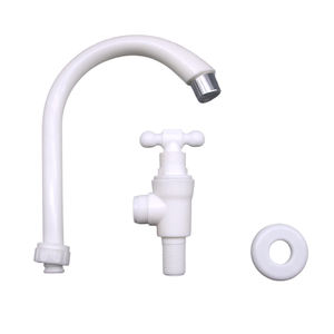 Wall-Mounted T-shape Handle Single Lever <b>Plastic</b> <b>Kitchen</b> Basin DN15 1/2" Faucet - Product Image 3