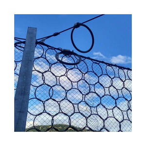 Filet de sécurité en acier galvanisé HHY <span class=keywords><strong>PPS</strong></span> 2m <span class=keywords><strong>X</strong></span> 150m, maille soudée, tissage simple, prévention des chutes de roche en montagne - Product Image 1