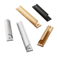 Poignées de quincaillerie en alliage d'aluminium haute résistance pour meubles de cuisine, armoires de chambre et commodes - Durables, modernes, pour entrepôts et villas