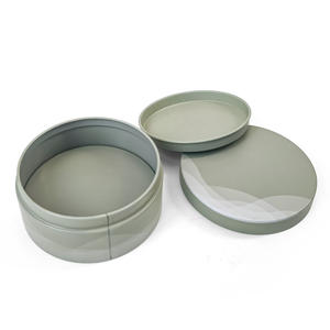 JYB personnalisé classique rond brillant argent boîte de conserve pour <span class=keywords><strong>le</strong></span> stockage de thé en vrac - Product Image 2