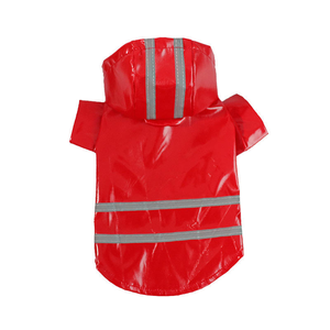 C059 Impermeable para Perros de Cuero PU Reflectante Ecológico, Estilo Deportivo Sencillo, Poncho con Capucha para Mascotas, para Caminar al Aire Libre en Invierno, Novedad China - Product Image 4