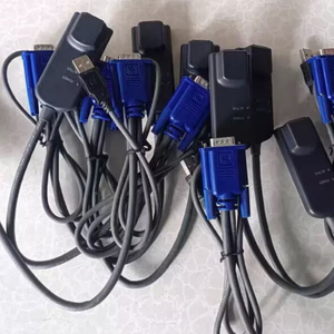 <span class=keywords><strong>VGA</strong></span> USB KVM 延长线 1080P 高清视频传输线，适用于 DMPUIQ-VMCHS-G01 KVM 切换器服务器机架铝箔屏蔽 <span class=keywords><strong>VGA</strong></span> 线 - Product Image 3