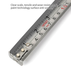 เทปกลวงสแตนเลสโลหะเกรดสูง5.0 7.5เมตร25ฟุตกันน้ำกันสนิมป้องกันการสึกหรอ - Product Image 5