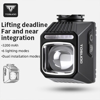 Phare avant de vélo TOSUOD professionnel à LED solaire, anti-éblouissement, à montage sous cadre, pour VTT et vélo de route, pour la conduite nocturne 6