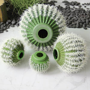 Bonsái de Cactus de Espinas Blancas de Imitación Nórdica, Planta Verde Artificial Grande para Decoración de Paisajes Tropicales y Desérticos - Product Image 4