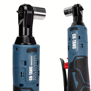 Juego de 2 llaves de trinquete inalámbricas a batería de 21V y 225r/min con eje CR-V de alto torque y cargador rápido de 1H para uso industrial. En stock. - Product Image 2