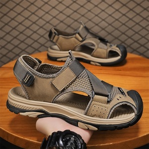 Sandales décontractées respirantes pour hommes 2026 |   Chaussures de plage artisanales à bout fermé et ajourées pour sports de plein air - Product Image 4