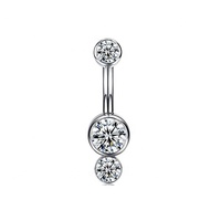 G23 Titan Kristall Cluster Nabel Bauch Ring Zirkon Infused Körpers chmuck für Kinder für Hochzeit Verlobung Orthodox Religiös