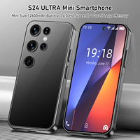 S24 Ultra, Teléfono Inteligente de 4 Pulgadas, 5G LTE, Doble SIM, Desbloqueado, Android 14, Compacto, Deca Core, 6GB de RAM, 128GB de Almacenamiento, Cámara IA de 32MP, 90Hz