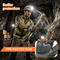 Gants de travail mécaniques robustes en microfibre avec protection anti-choc TPR, paume antidérapante en PU, rembourrage EVA, dos respirant en tricot et sangle de traction.