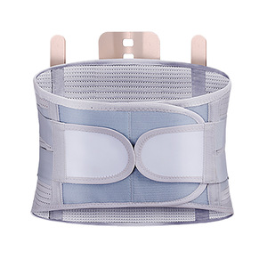 Ceinture de soutien lombaire respirante en acier avec chauffage magnétique pour fixation lombaire, gris et noir, tailles S, M, L, XL - Product Image 3