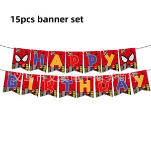 Decoraciones <span class=keywords><strong>para</strong></span> Fiesta <span class=keywords><strong>de</strong></span> Cumpleaños <span class=keywords><strong>de</strong></span> Spider-Man Rojo, Tema <span class=keywords><strong>de</strong></span> Héroe Urbano, 106 Piezas Desechables <span class=keywords><strong>de</strong></span> Plástico y <span class=keywords><strong>Papel</strong></span>: Vasos, Servilletas, Platos, Mantel - Product Image 4