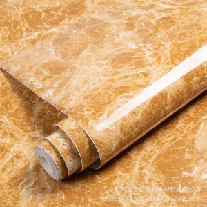 UDK 60cm * 10m PVC adesivo in marmo lucido Design carta da parati buccia e bastone carta da parati in marmo per armadi da cucina - Product Image 3