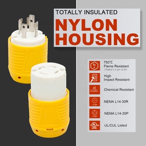 USA cấp công nghiệp cắm điện L14-30P nam 30 amp 125V 4-Dây nối đất NEMA khóa kết nối - Product Image 2