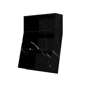 Étagère à livres en marbre blanc de style italien minimaliste, bibliothèque moderne haut de gamme simple pour le salon, meubles de maison - Product Image 6