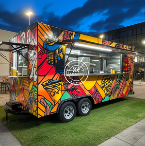 Camion de nourriture entièrement équipé pour la restauration Chariot de nourriture pour hot-dog USA Remorque de nourriture personnalisée avec équipement de cuisine de restaurant complet - Product Image 2