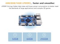 Orange Pi 5 Pro 4 Go LPDDR5 8 cœurs 64 bits RK3588S Carte de développement monocarte Décodage vidéo 8K Fréquence 2,4 GHz 8 Go 16 Go